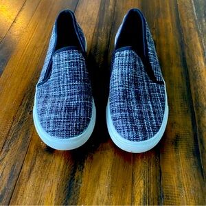 Loft Women’s Black & White Tweed Loafers Size 9M‎